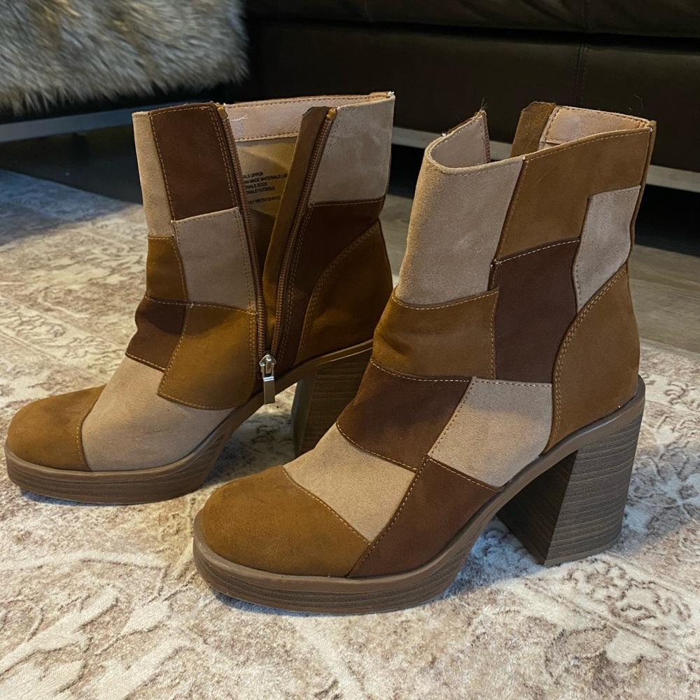 Patchwork Boots